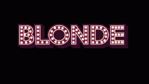 blonde vixen animated title text with gatsby theme