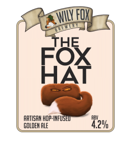 Fox Hat Artsion and hop infused golden ale by the Wily fox brewery