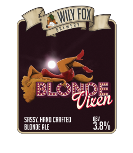 The Blonde Vixen Pump Clip Design, our Session beer