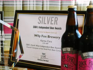 wily fox wins a silver siba beer award